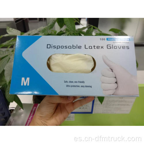 Guantes de examen de látex sin polvo o empolvados